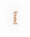 Decorative hanging sign with 'LOVED' on a white background