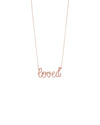 Loved letters on a chain