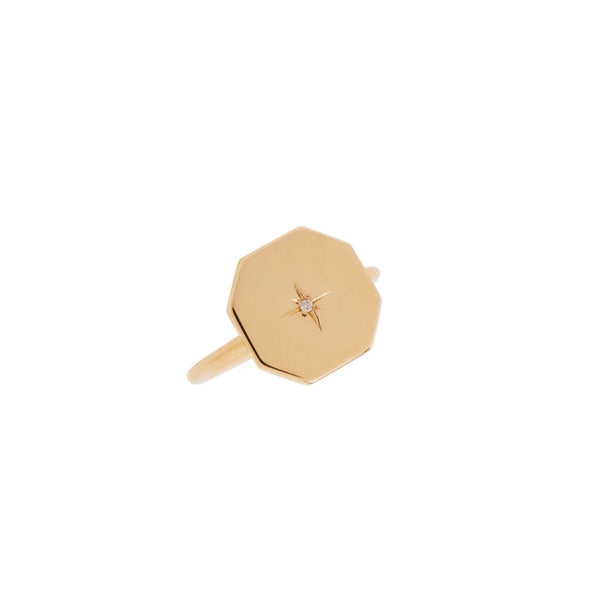 Big Sky Starburst Ring Rose Gold