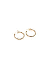 Genevieve Lau jewelry.  Genevieve Lau earring.  Taormina earring.  Gold rope hoop earring.  Purpose driven elegance.  