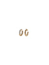 Genevieve Lau jewelry.  Purpose driven elegance.  Gold hoop earring with diamonds.  Saint Jean earrling. 