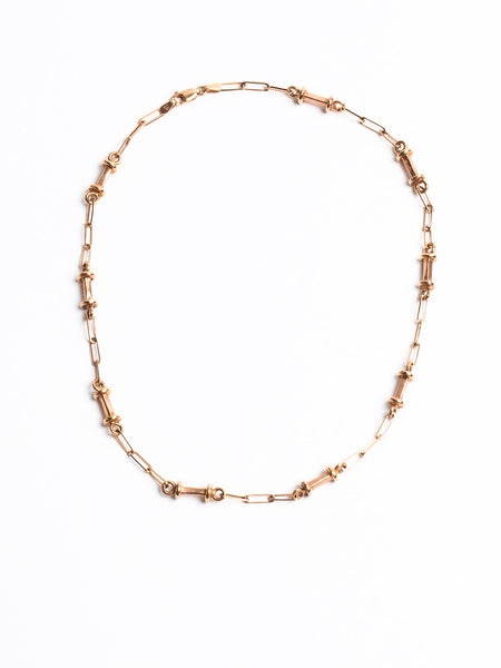 Genevieve Lau jewelry.  Mini Sevilla chain necklace.  Gold chain necklace.  