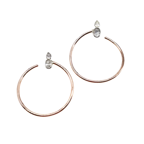 San Sebastian Rose Gold Earrings