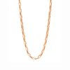 Genevieve Lau Jewelry.  Gold hollow chain.  Hollow rectangular link chain.  