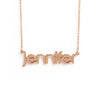 je m'apelle Necklace. Genevieve Lau Jewelry. Purpose Driven Elegance. Custom name 14K Solid Gold Necklace.