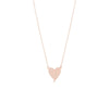 Genevieve Lau Jewelry.  Imperfect yet perfect heart.  Gold heart necklace.  