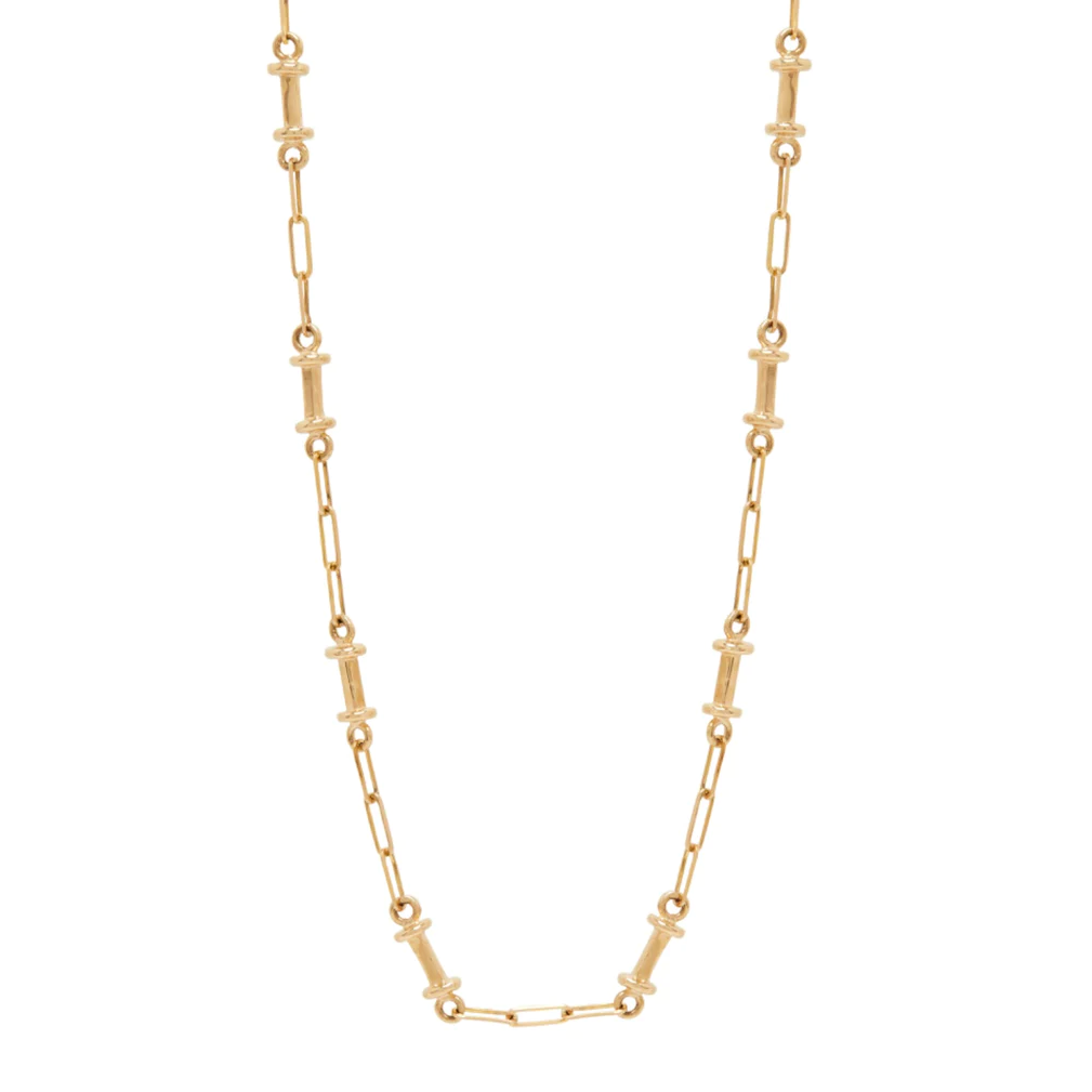 Genevieve Lau Jewelry. Mini Sevilla Necklace. 16 inches. 14 K solid gold made in NYC